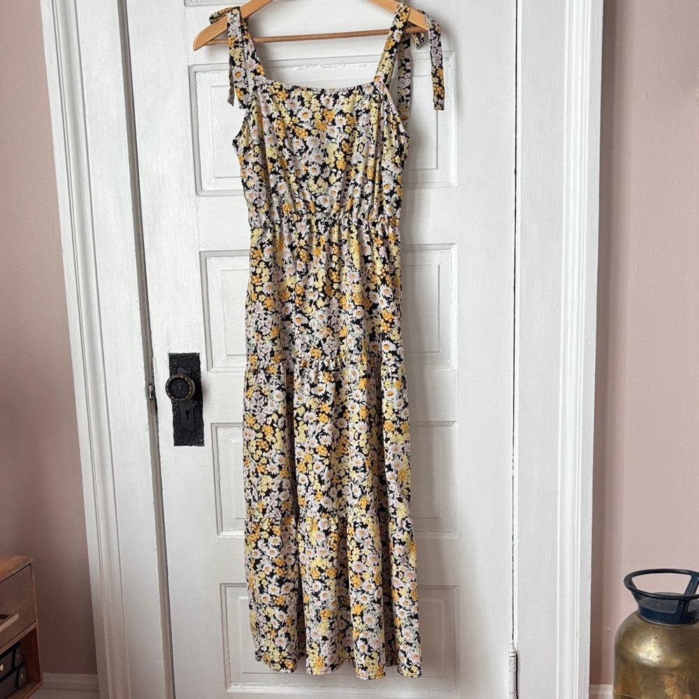 SOCIAL STANDARD BY SANCTUARY FLORAL MIDI DRESS